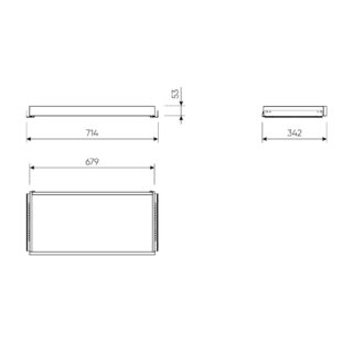 МАКС, полка выдвижная, 75х36 см, белый
