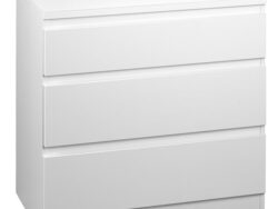 КАСТОР, комод, 3 ящика, 65х71 см, белый, М
