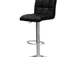КРЮГЕР N-48, барный стул, газлифт, экокожа, хром/черный