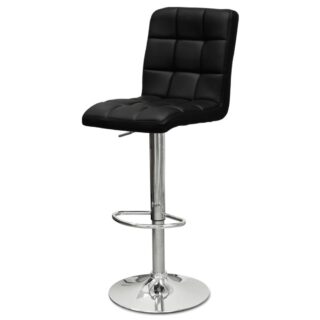 КРЮГЕР N-48, барный стул, газлифт, экокожа, хром/черный