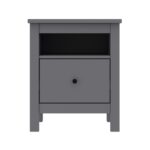 САГА, тумба прикроватная, 1 ящик, 51х41х62 см, серый