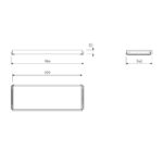 МАКС, полка выдвижная, 100х36 см, белый