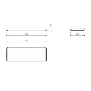 МАКС, полка выдвижная, 100х36 см, белый