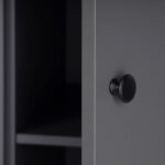 САГА, шкаф платяной 3-дверный, с зеркалом, 132х64х215 см, серый/ясень