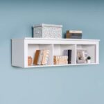 САГА, полка навесная, 3 секции, 131х62 см, белый