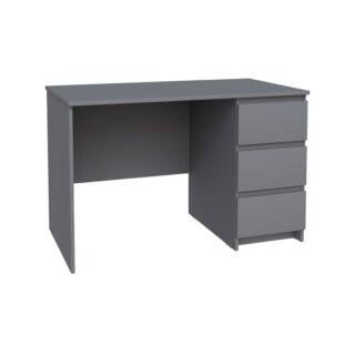КАСТОР, стол письменный, 3 ящика, 116х65 см, серый, М2