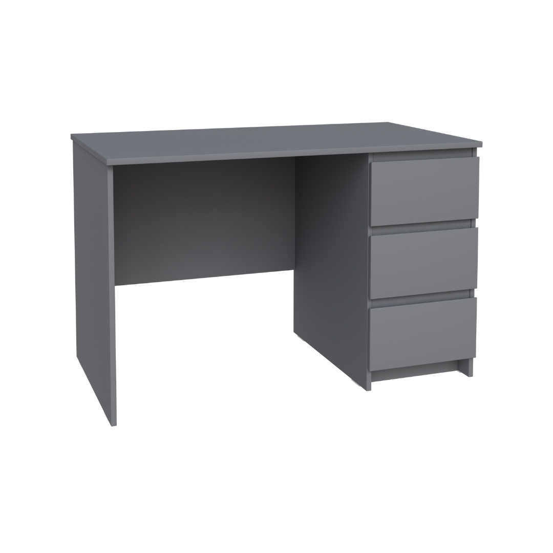 КАСТОР, стол письменный, 3 ящика, 116х65 см, серый, М2 КАСТОР, стол письменный, 3 ящика, 116х65 см, серый, М2