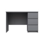 КАСТОР, стол письменный, 3 ящика, 116х65 см, серый, М2