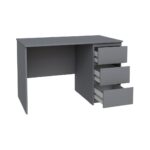 КАСТОР, стол письменный, 3 ящика, 116х65 см, серый, М2