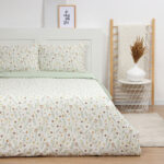 ЛЕТО, постельное белье, 1,5 сп, сатин, зеленый