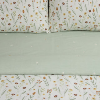 ЛЕТО, постельное белье, 1,5 сп, сатин, зеленый