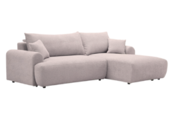 КЬЯНТИ, угловой диван-кровать, левый угол, букле, бежевый, Soul 390