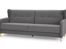 СКАНДИКА Тифани, диван-кровать, серый, велюр, М2