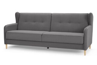 СКАНДИКА Тифани, диван-кровать, серый, велюр, М2