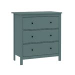 САГА, комод, 3 ящика, 92х101 см, бирюзовый, М2