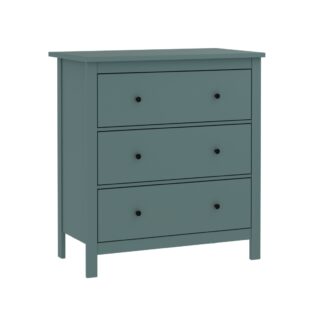 САГА, комод, 3 ящика, 92х101 см, бирюзовый, М2