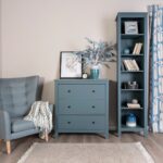 САГА, комод, 3 ящика, 92х101 см, бирюзовый, М2