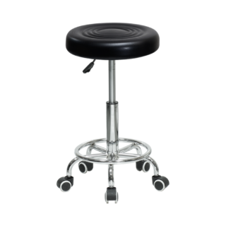 БАРНЕО N-127, табурет вращающийся, газлифт, экокожа, черный