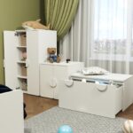 ПИКСИ, ящик выкатной под скамью-стол, белый