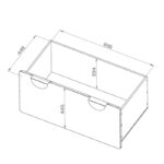 ПИКСИ, ящик выкатной под скамью-стол, белый