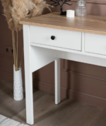 САГА, стол туалетный, 2 ящика, 92х45 см, белый/ясень