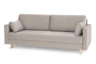 ДУБЛИН, диван-кровать, прямой, велюр, бежевый, М2