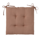 ВУДИ, подушка на стул, 42х42 см, коричневый