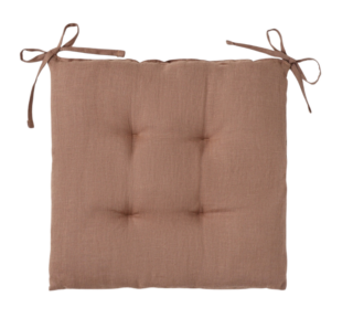 ВУДИ, подушка на стул, 42х42 см, коричневый