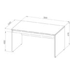 ПИКСИ, скамья-стол, 90х54х48 см, без ящика, белый