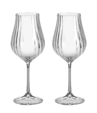 КРИСТАЛЛ Богемия, бокалы для вина, 2 шт, 400 мл, чешское стекло