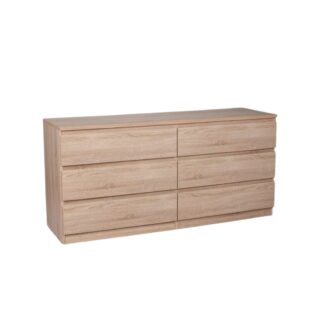 МАЛЬТА, комод, 6 ящиков, 160х76 см, сонома, М3