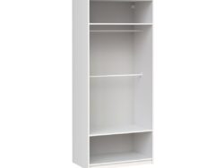 МАКС, каркас шкафа, 100х58х233 см, 2 полки, 2 штанги, белый, М2