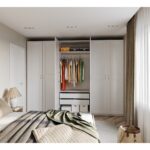 МАКС, каркас шкафа, 100х58х233 см, 2 полки, 2 штанги, белый, М2