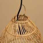 ЭЛЬ, абажур потолочный, 1х120 Вт, Е27, 30х30 см, ротанг