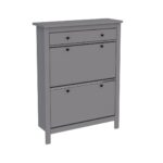 САГА, тумба для обуви, 2 двери, 1 ящик, 92х122 см, серый