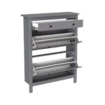 САГА, тумба для обуви, 2 двери, 1 ящик, 92х122 см, серый