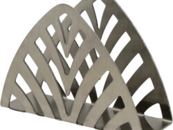 СИЛЬВЕР, салфетница, металл, 10х7 см, серый