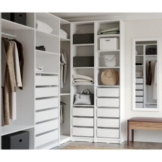 МАКС, каркас шкафа угловой, 50х36х233 см, 4 полки, белый, М