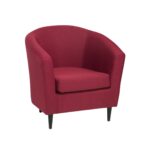 ТУННЕ, кресло для отдыха, рогожка, бордовый