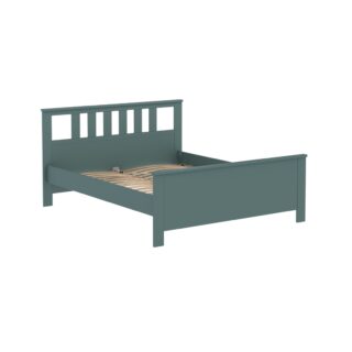 САГА, кровать двуспальная, 160х200 см, бирюзовый, М4