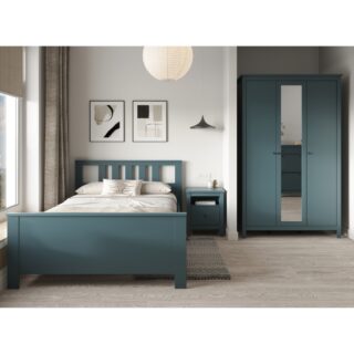 САГА, кровать двуспальная, 160х200 см, бирюзовый, М4