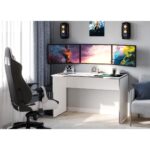 ВАРДИГ К3, стол компьютерный 120x65x75 см, белый/серый, М