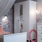 САГА, шкаф платяной 3-дверный, с зеркалом, 132х64х215 см, белый