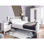 САГА, шкаф платяной 3-дверный, с зеркалом, 132х64х215 см, белый