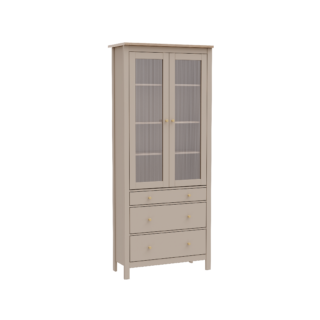 САГА МОРУ, шкаф-витрина, 91х42х215 см, кашемир/ясень, М3