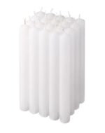 ХЮГГЕ, набор свечей, белый, 20см, 20шт