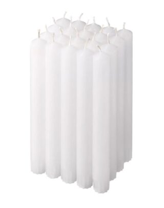 ХЮГГЕ, набор свечей, белый, 20см, 20шт