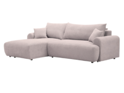 КЬЯНТИ, угловой диван-кровать, правый угол, букле, бежевый, Soul 390