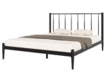 БРИЗ, двуспальная кровать, металлическая 160х200см, черный, М4