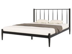 БРИЗ, двуспальная кровать, металлическая 160х200см, черный, М4